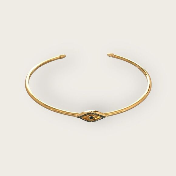 Stella & Dot Protective Evil Eye Pave Cuff Bracelet - Picture 5 of 7